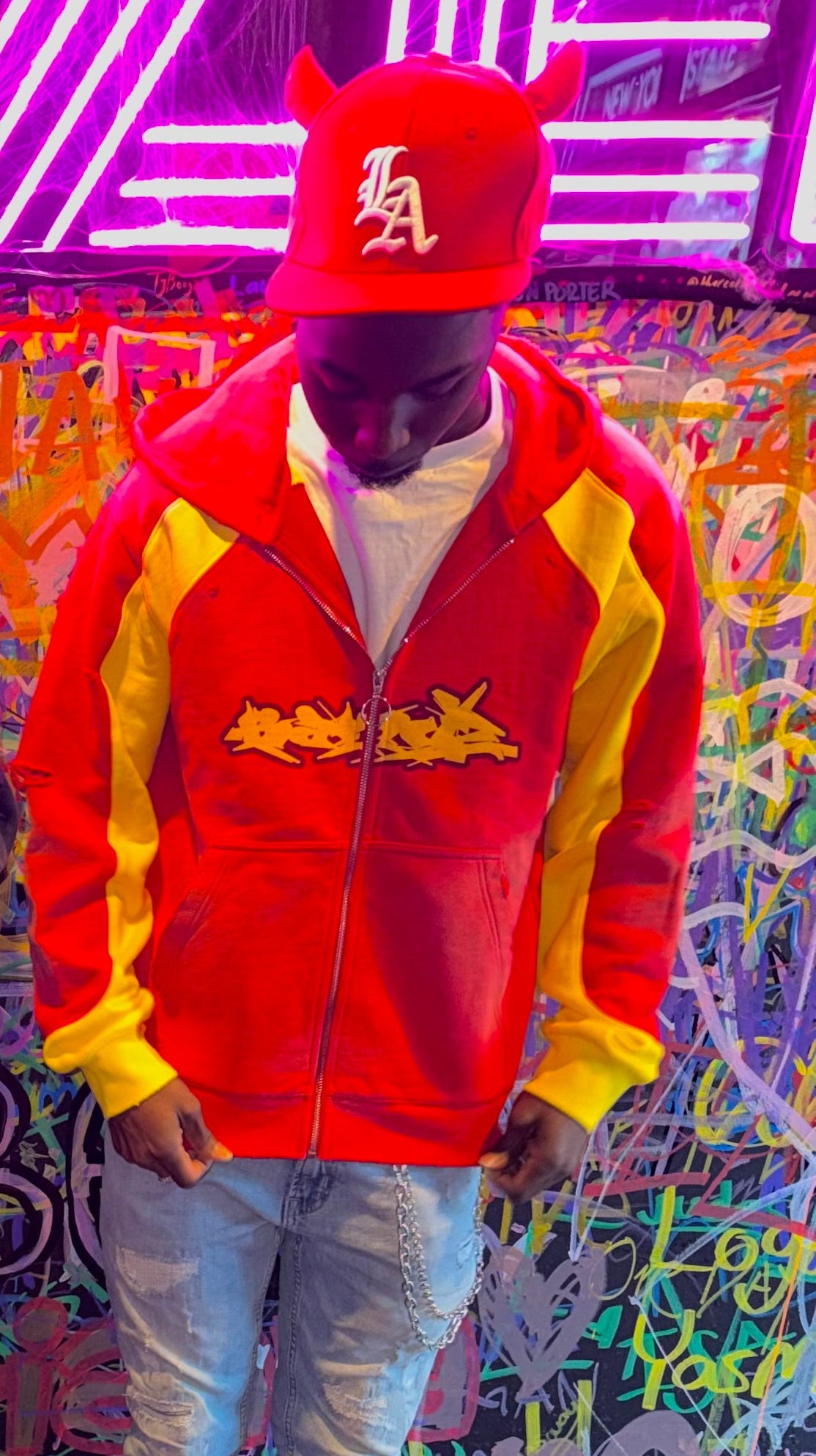 Bandz acid wash distressed jacket